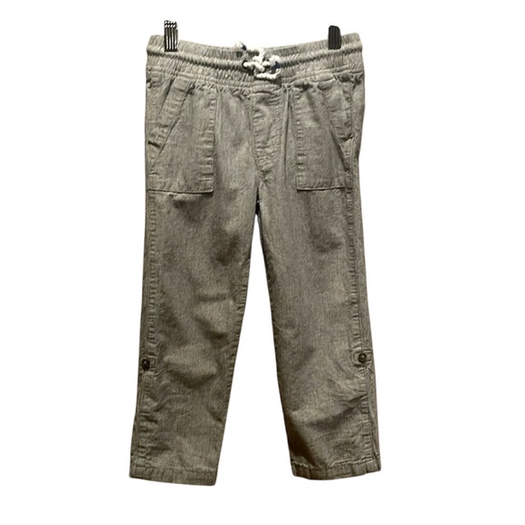 H&M Boys Pull On Drawstring Pants Roll up ankles Size 4-5 - Picture 1 of 11